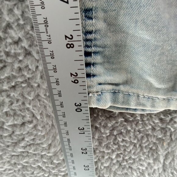 South Pole Jeans Mens Size 46 Blue Light Wash Distressed Thrashed Baggy Y2K - Picture 5 of 8